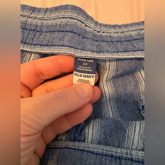 Old Navy High Waisted Wide Leg Linen Pants - Picture 4 of 8